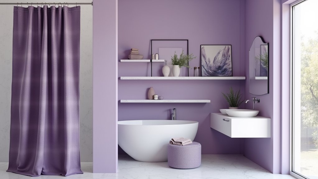 elegant light purple accents