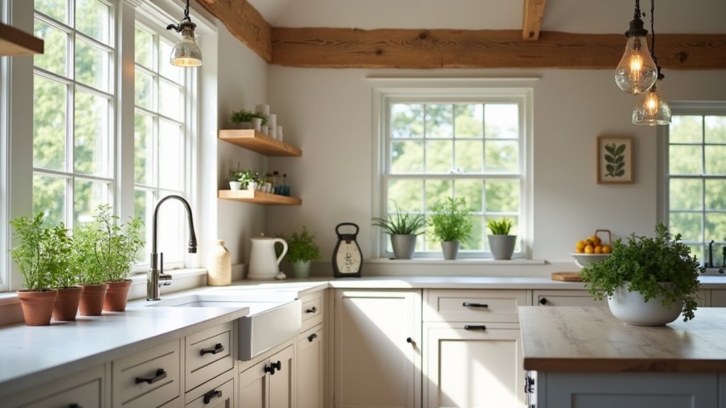elegant lighting enhances cabinetry