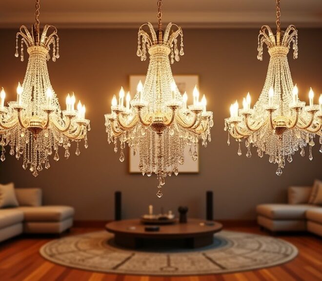 3 Stunning Chandelier Lights for Your Living Room