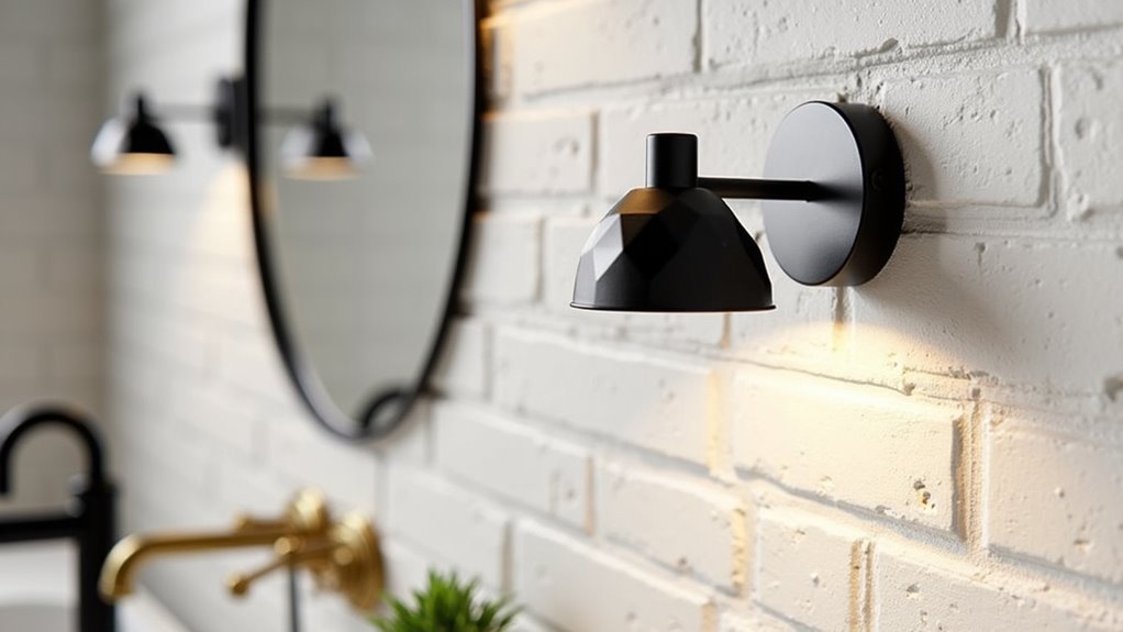 elegant minimalist bath sconce