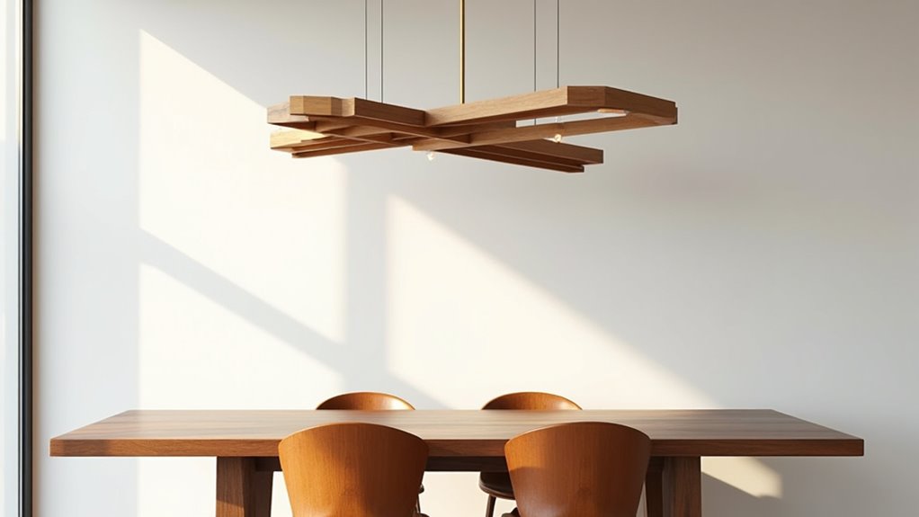 elegant minimalist wooden illumination