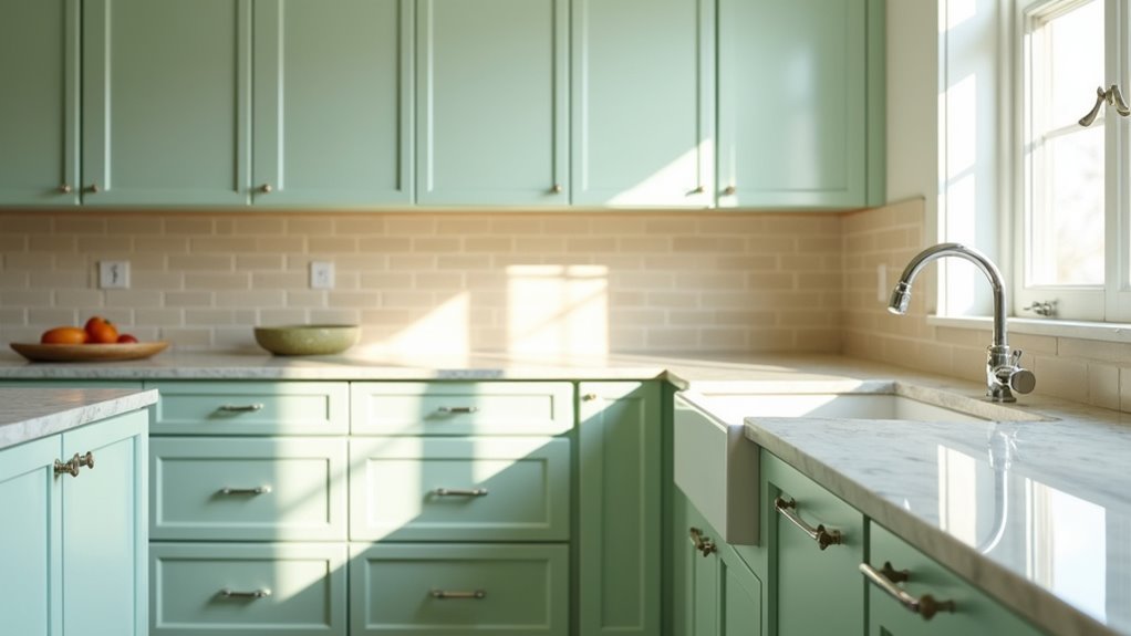 elegant mint green backsplashes
