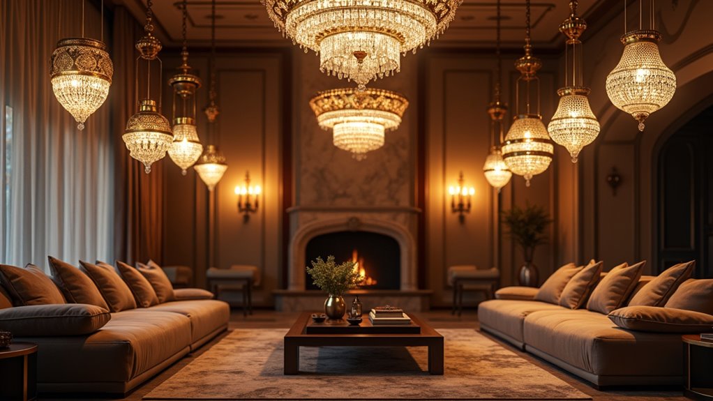 elegant ornate ceiling lights