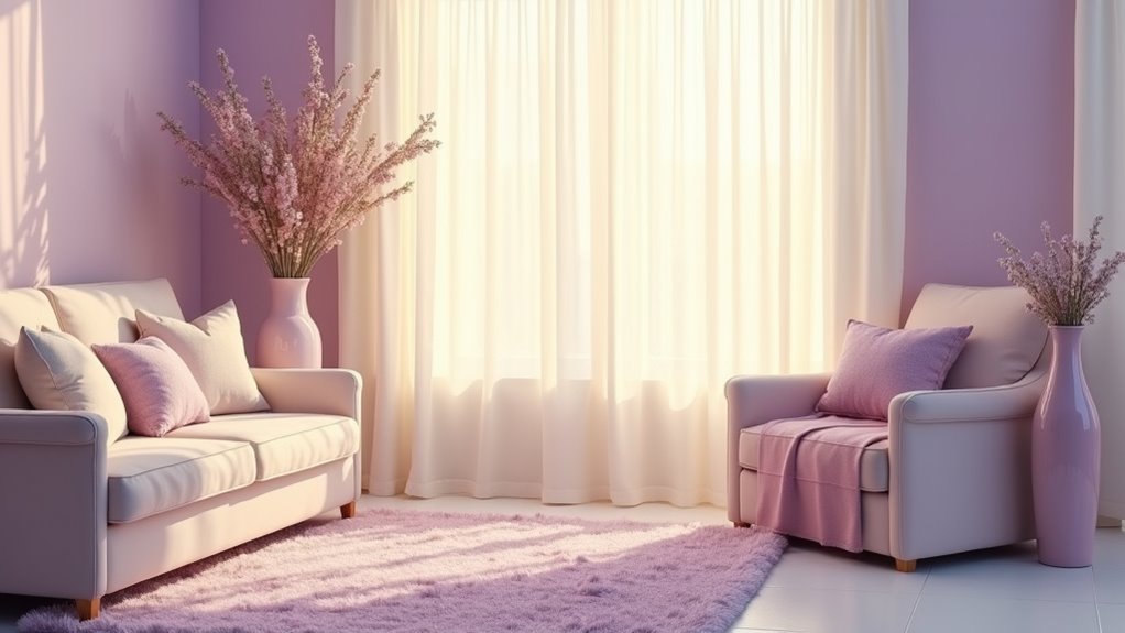 elegant pastel purple sanctuary