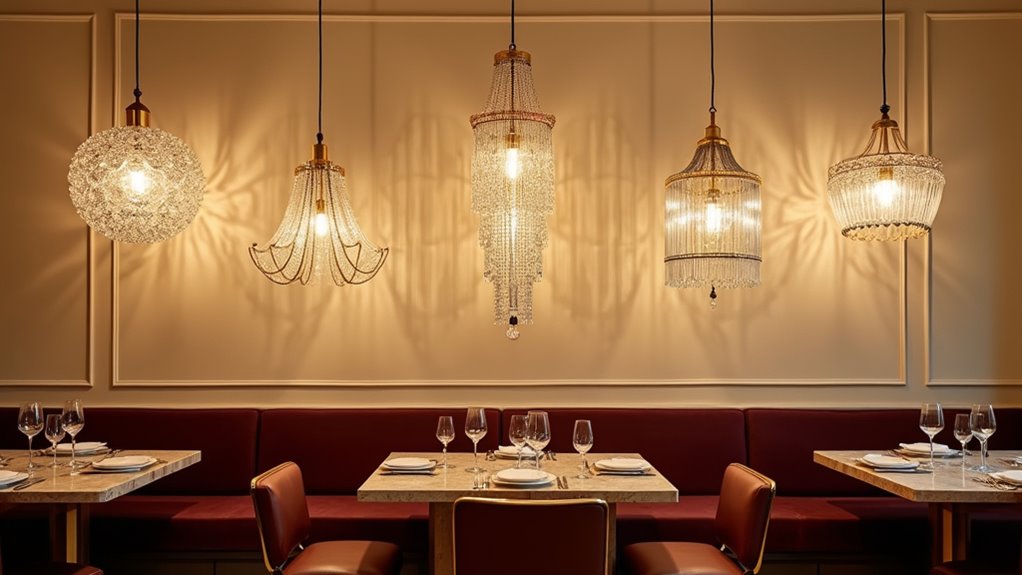 elegant soft gold chandeliers