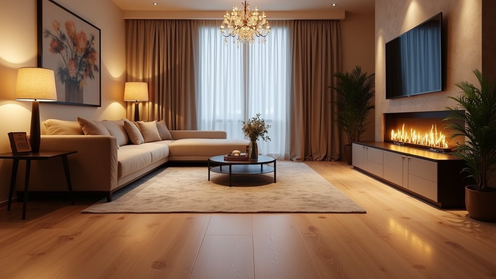 enhancing warmth with lighting