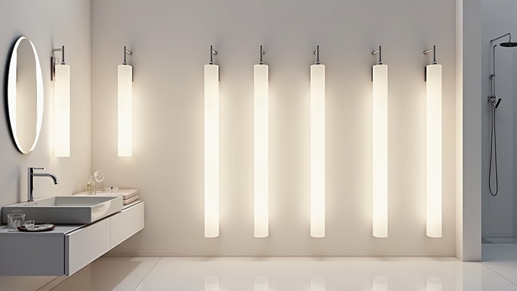 extra long bathroom lighting