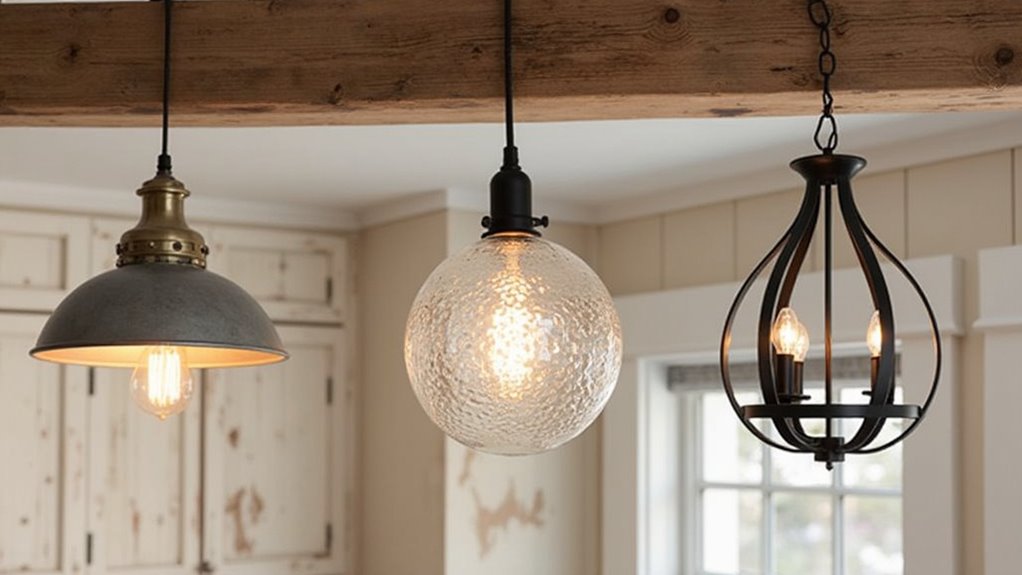 farmhouse kitchen light fixtures