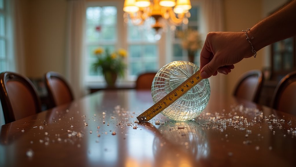 finding dining room light glass