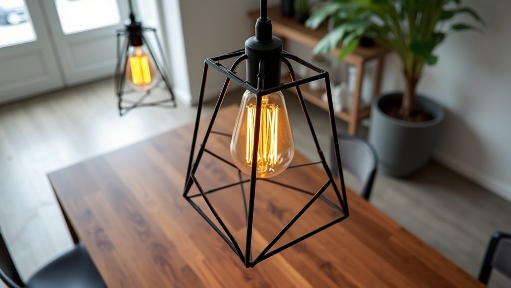 geometric edison bulb fixtures