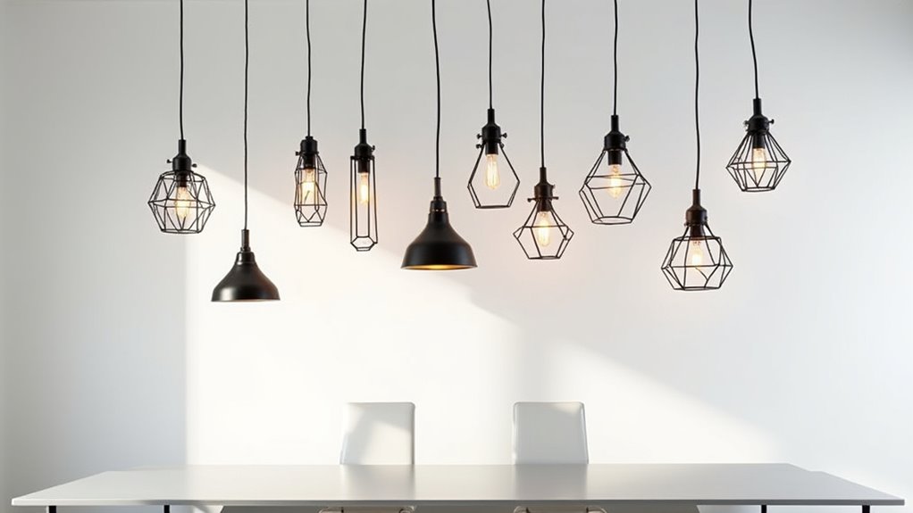 geometric iron lighting elegance