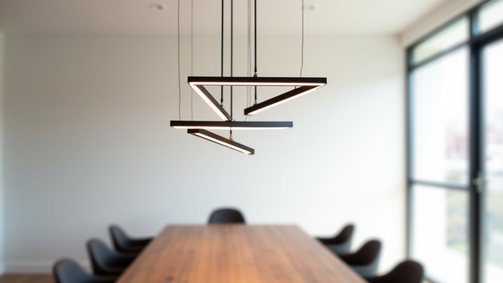 geometric led pendant illumination