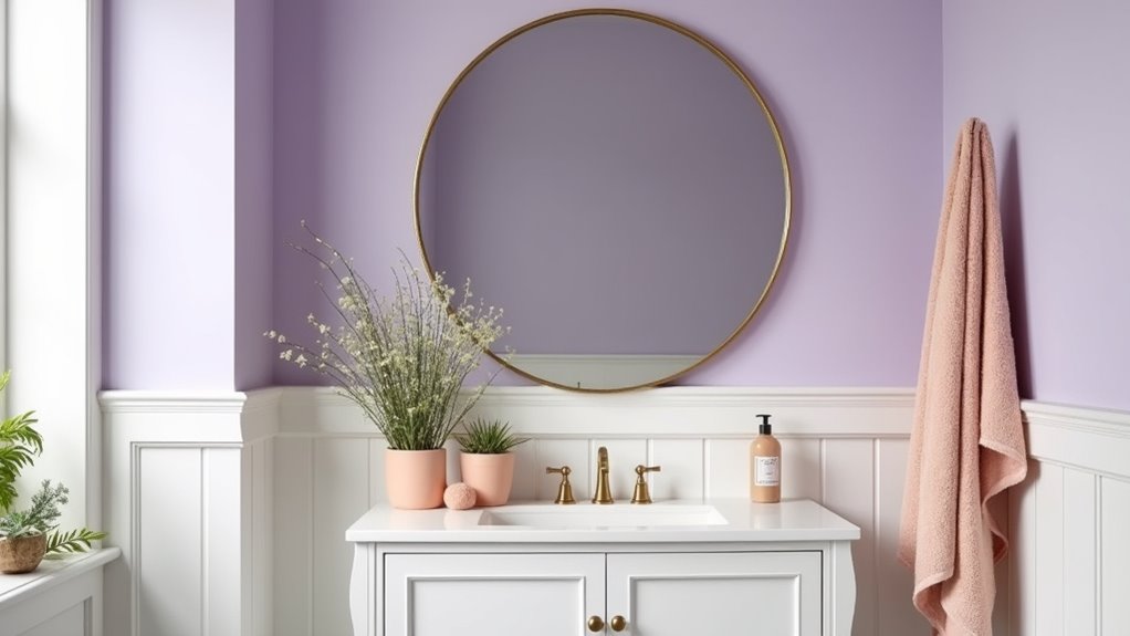 harmonious bathroom color pairings