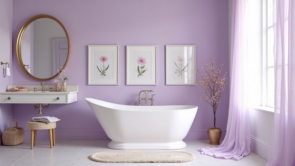 harmonious light purple retreat