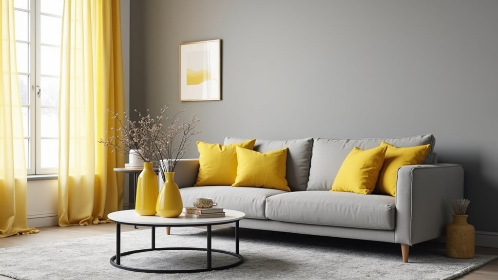 harmonize gray and yellow