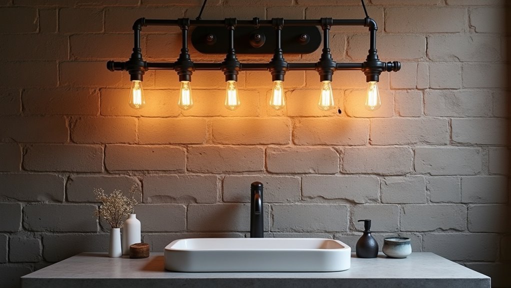 industrial elegance for bathrooms