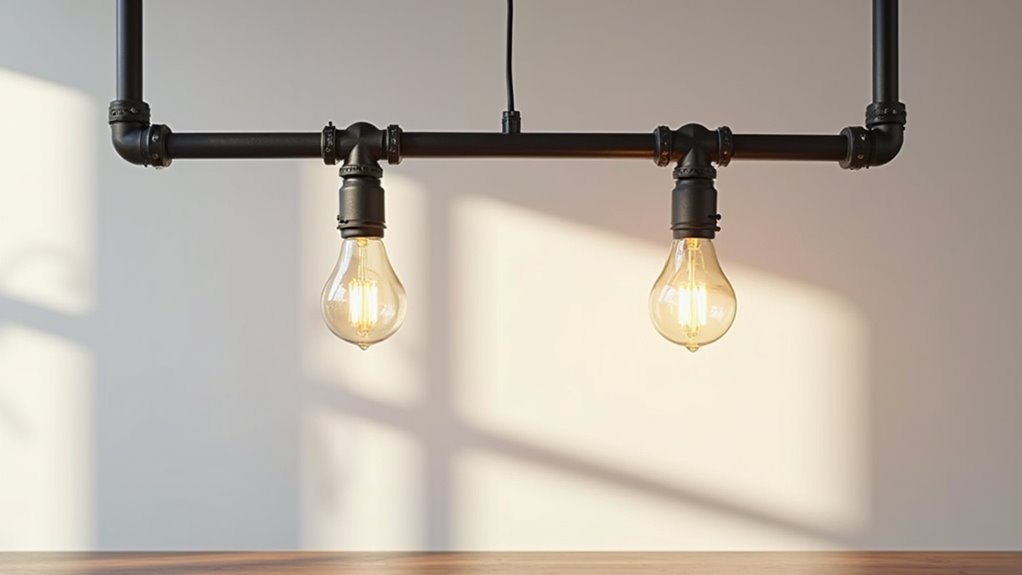 industrial modern pipe lighting