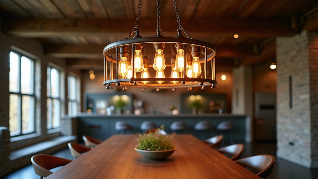 industrial rustic cage chandeliers
