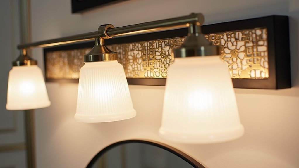 industrial style bathroom lighting