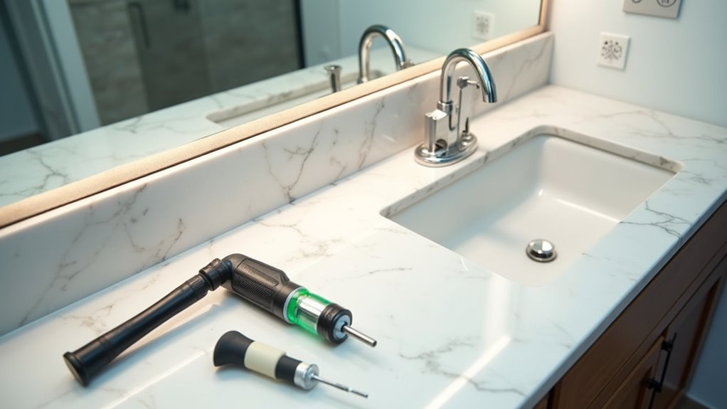 install bathroom light fixture