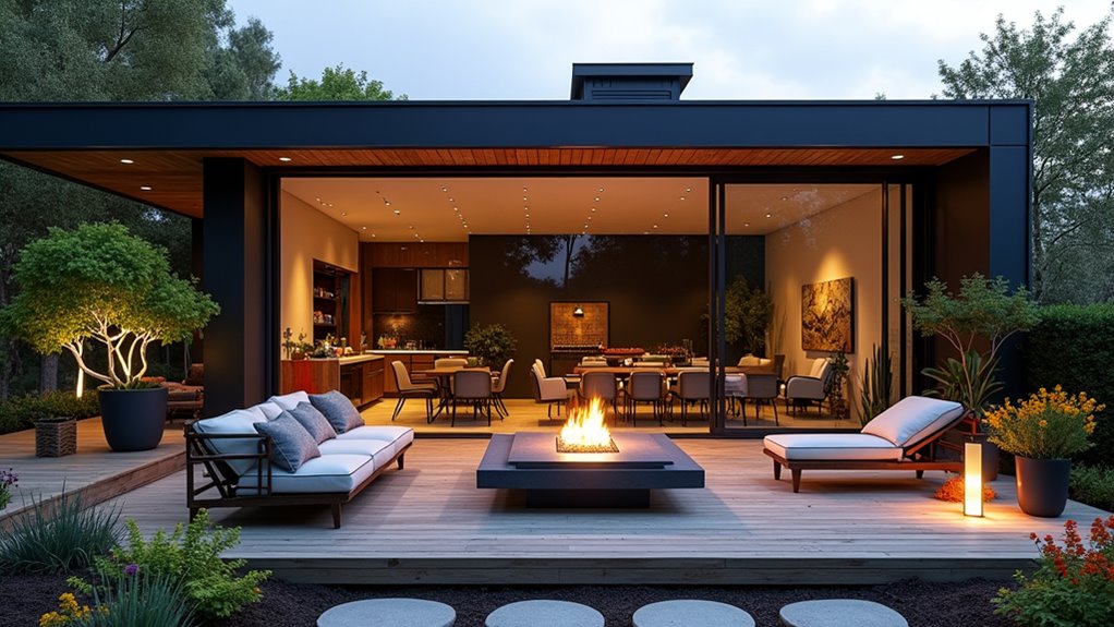 inviting outdoor entertainment spaces