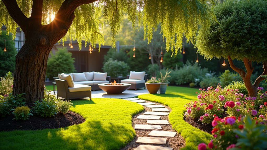 inviting outdoor relaxation spaces
