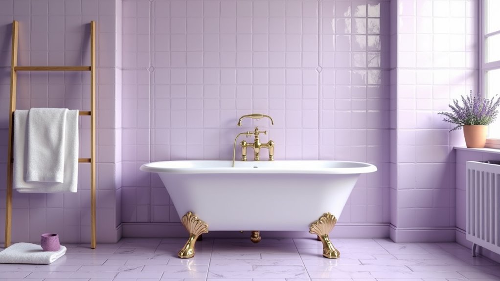 lavender tiles create tranquility
