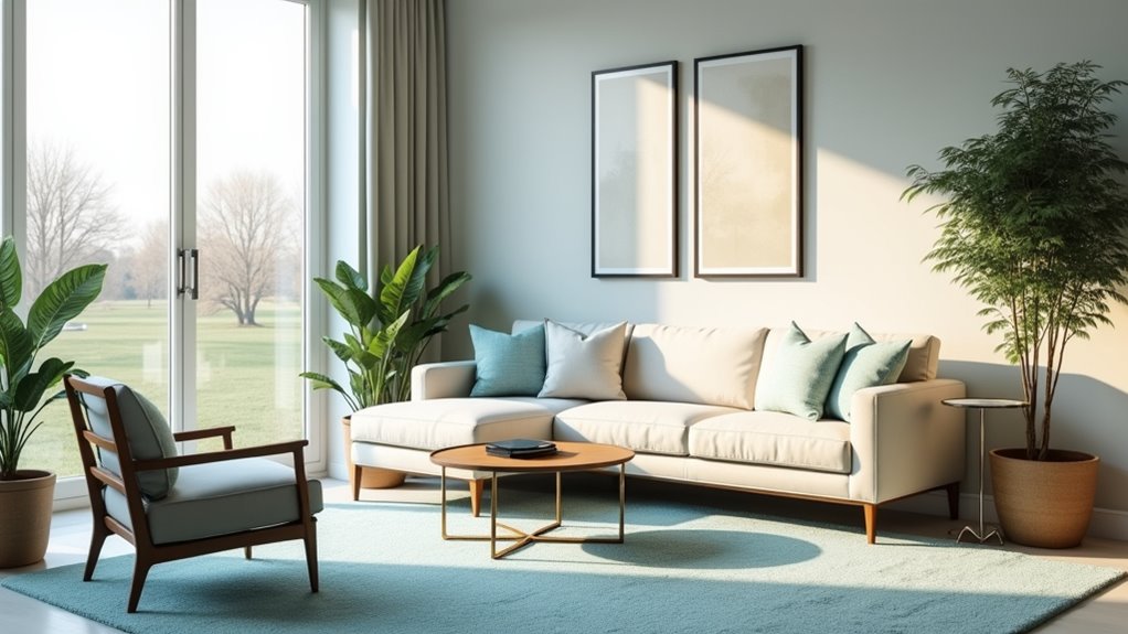 light blue carpet decor