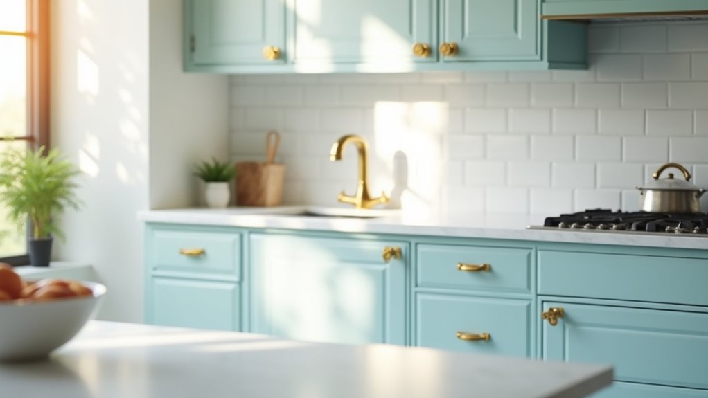 light blue cupboard paints
