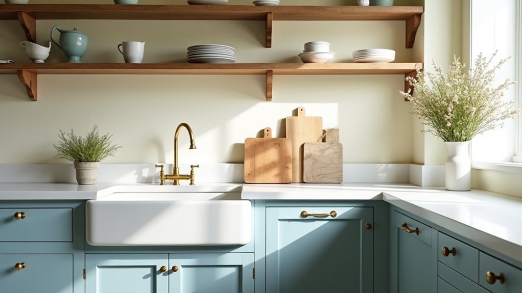 light blue farmhouse elegance
