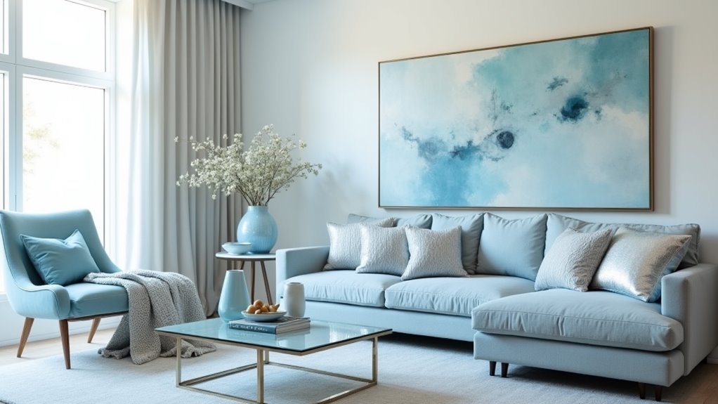 light blue living room ideas