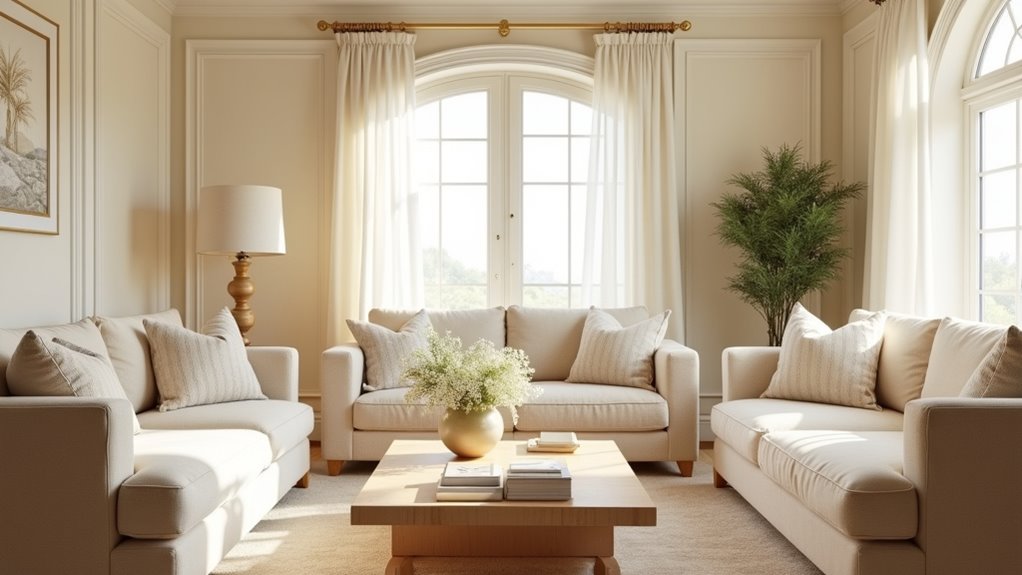 light cream living room designs