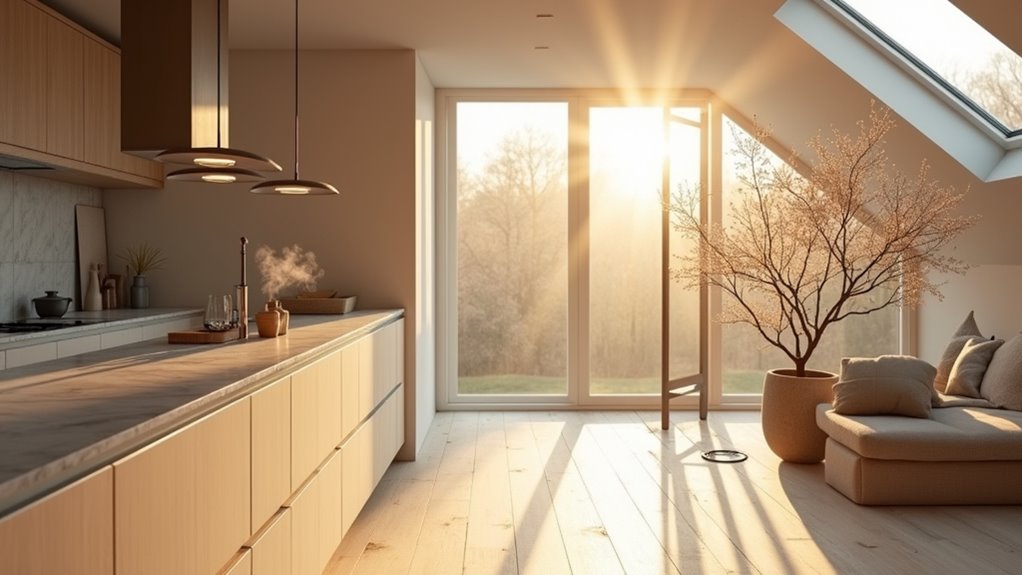 light filled scandinavian kitchen design