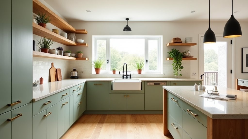 light green wood accents