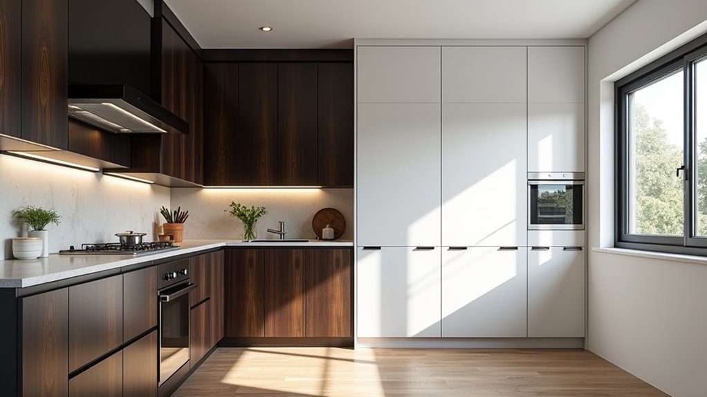 light vs dark cabinets