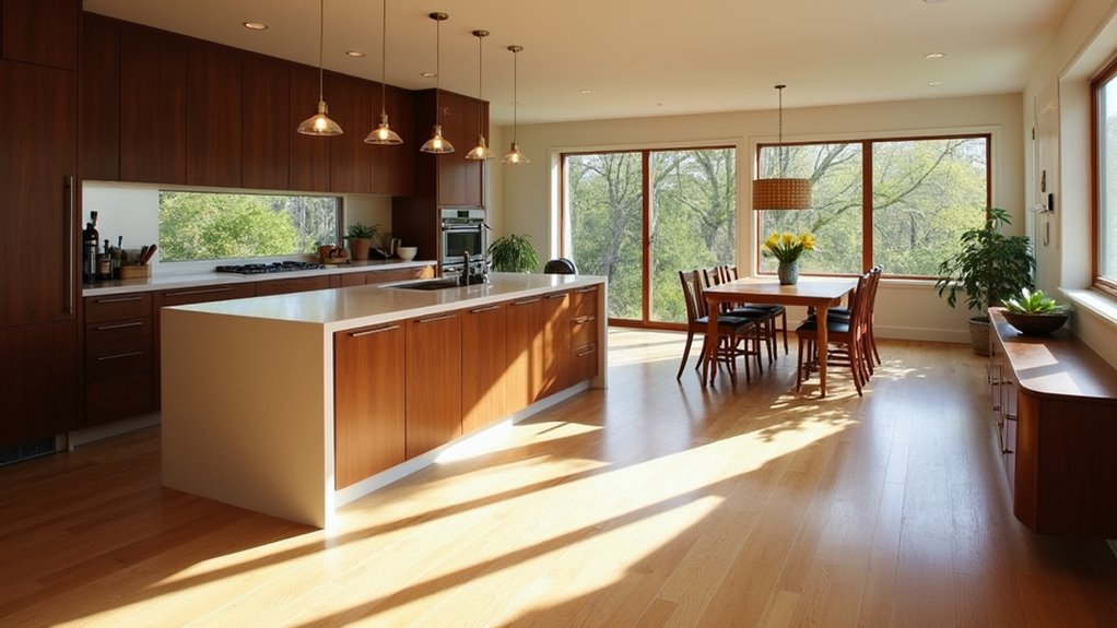 lighting enhances flooring appeal