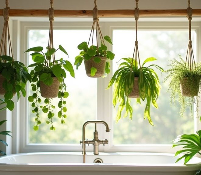 5 Best Low Light Hanging Plants for Your Bathroom