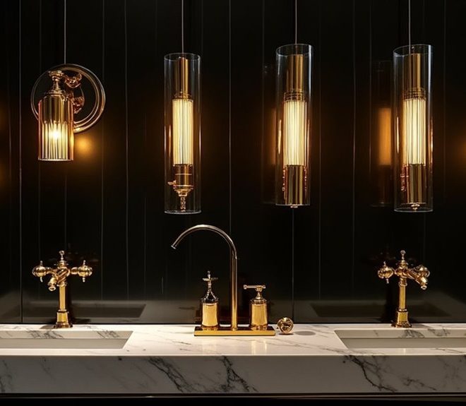 Top 10 Black and Gold Bathroom Lights for a Luxurious Style