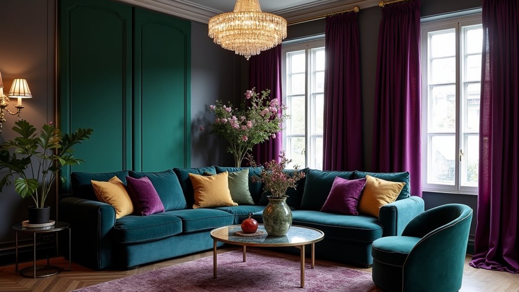 luxurious cozy jewel tones