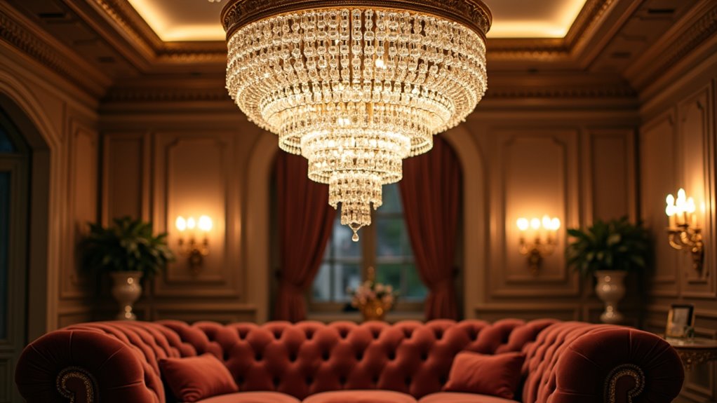 luxury crystal chandelier centerpiece
