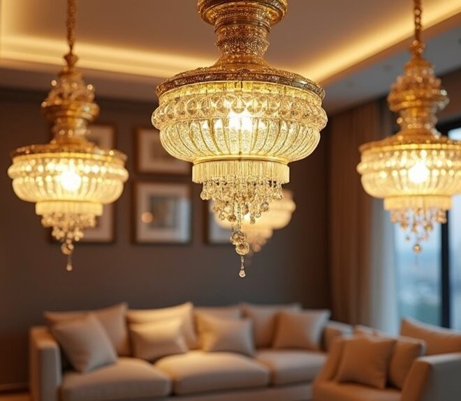 Top 3 Gold Ceiling Lights for Enhancing Your Living Room