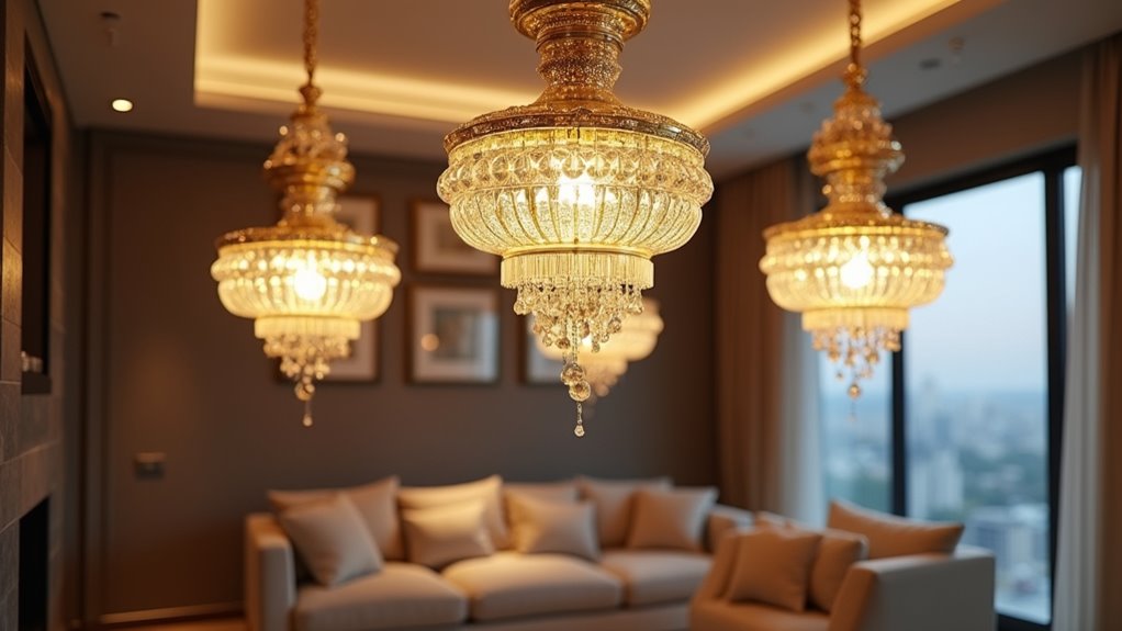 luxury gold ceiling fixtures