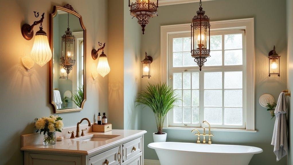 mediterranean bathroom lighting ideas