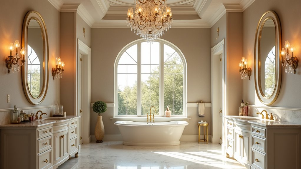 mediterranean luxurious bath chandeliers