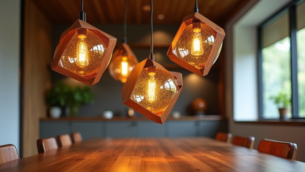mid century modern lighting design