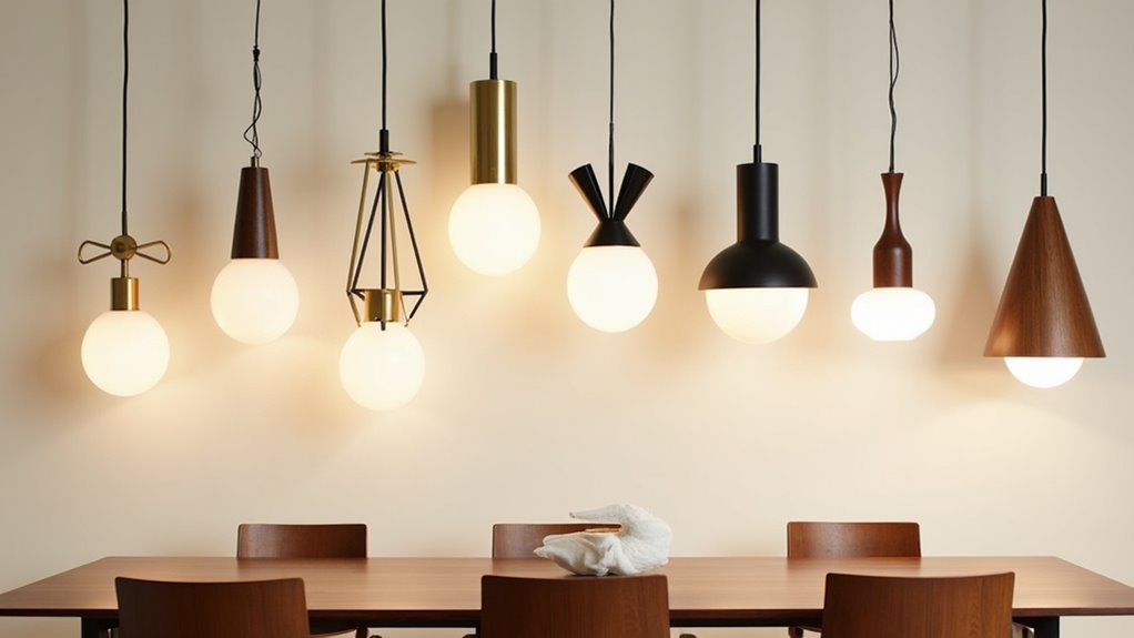 mid century modern pendant lighting