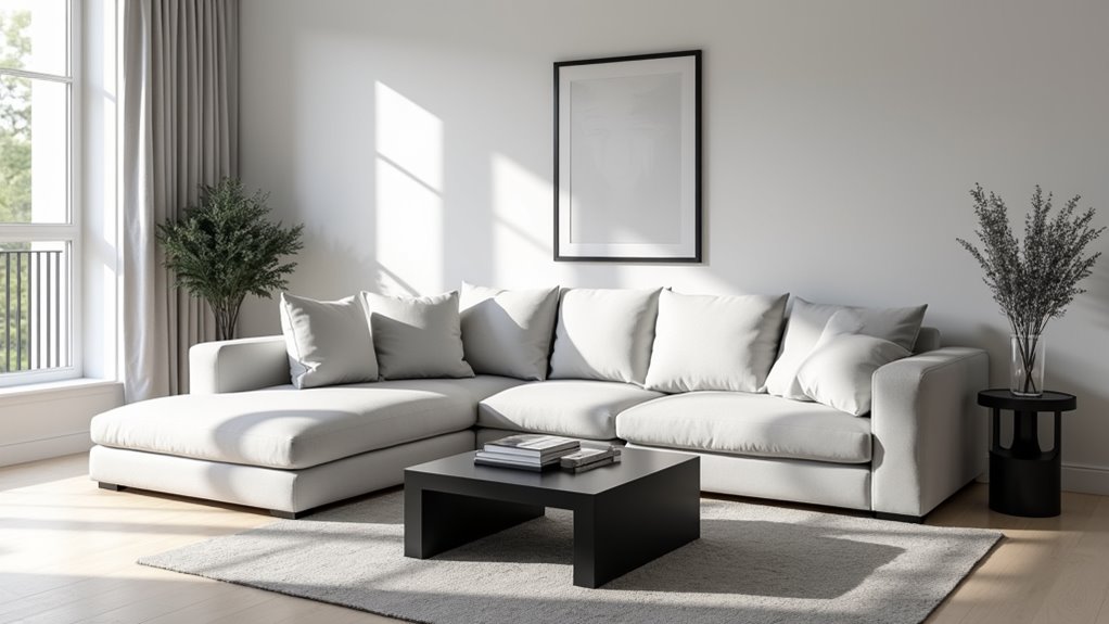 minimalist design with contrast
