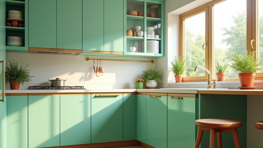 mint green kitchen elegance