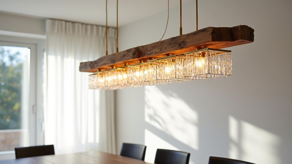 mixed material chandelier designs