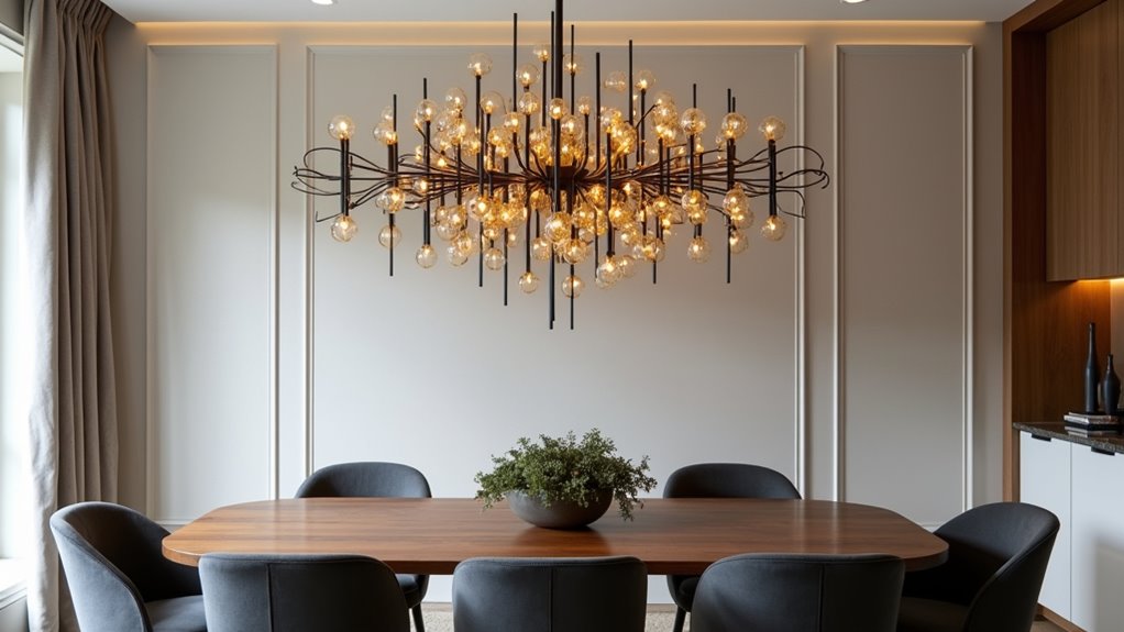 mixed material statement lighting